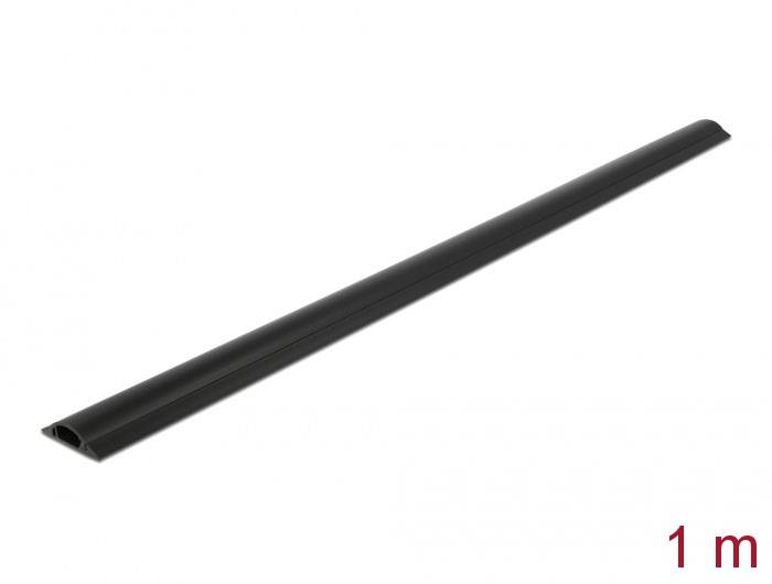 Delock Káblová lišta PVC čierna (d x š x v) 1 m x 30 mm x 8 mm 1 ks 20709-2