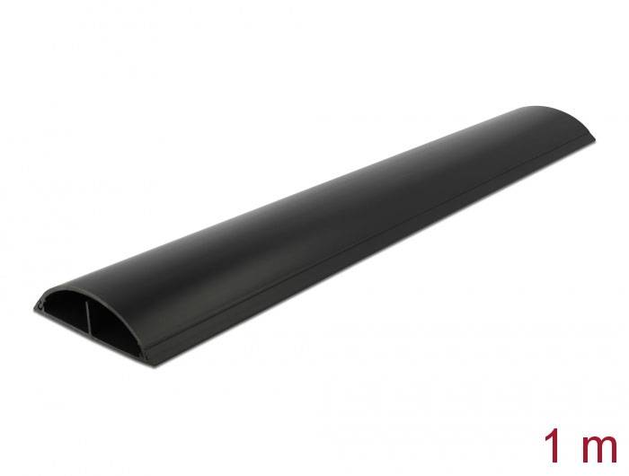 Delock Káblová lišta PVC čierna (d x š x v) 1 m x 89 mm x 21 mm 1 ks 20712-2