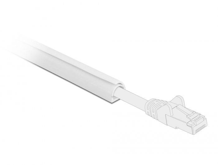 Delock Káblová lišta PVC biela (d x š x v) 1 m x 15 mm x 11 mm 1 ks 20719-2