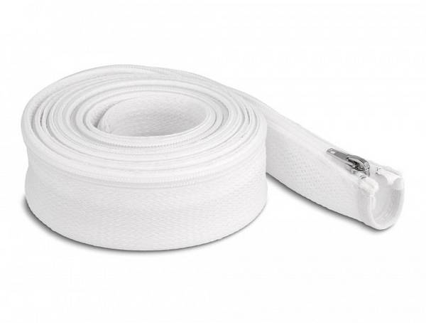 Delock 20835 20835, ochranný oplet polyester, 35 mm (max), biela, 1 ks