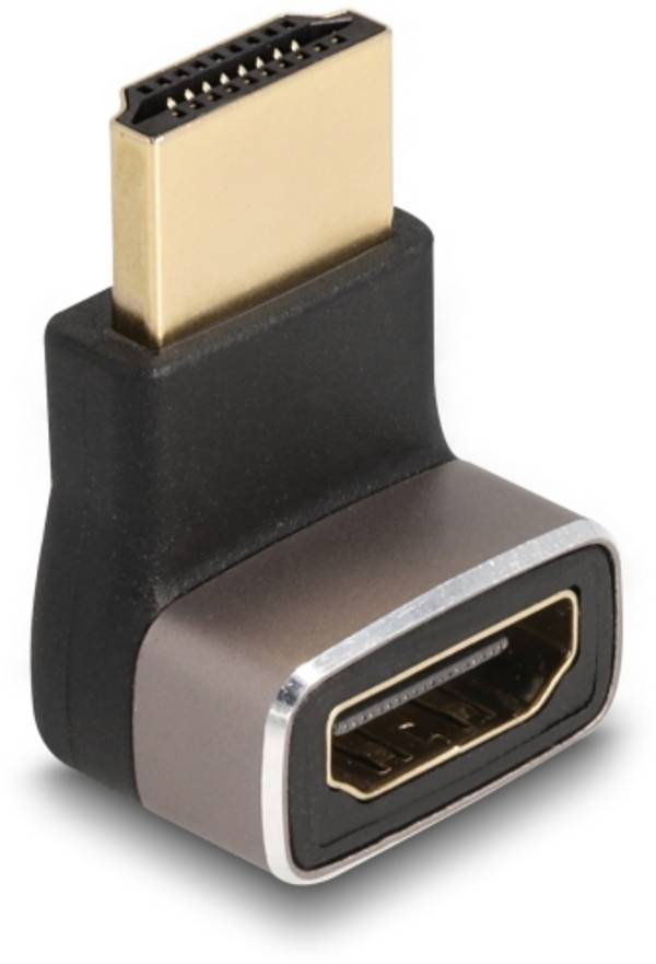 Delock 60085 HDMI adaptér [1x HDMI zástrčka - 1x HDMI zásuvka] čierna, sivá