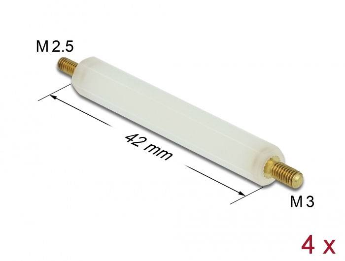 Delock 60238 dištančná skrutka 1 ks-3