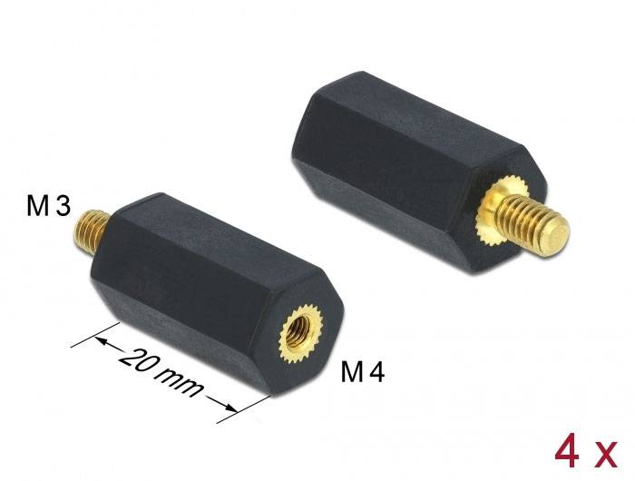 Delock 60242 dištančná skrutka 4 ks-0