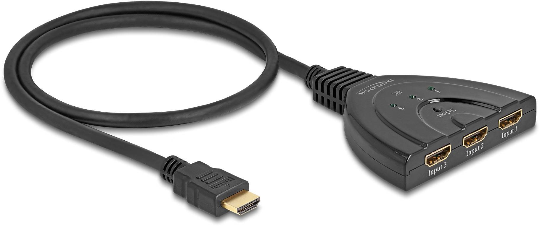 Delock 18649 Prepínač HDMI pripravené pre Ultra HD-1