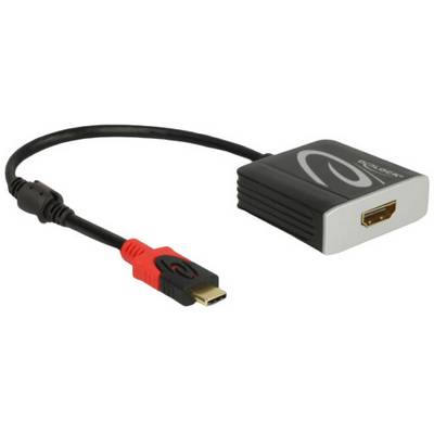 USB-C na HDMI adaptérový kábel v čiernom a červenom dizajne. Používa sa na pripojenie zariadenia s USB-C k HDMI displeju.
