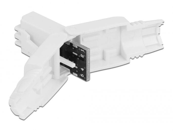 Delock 86977 Konektor RJ45 Cat.6 UTP bez použitia náradia 86977 biela 1 ks-2