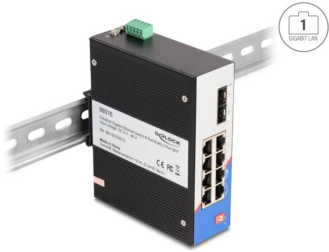 Delock 88016 sieťový switch 8 portů 1 GBit/s-4