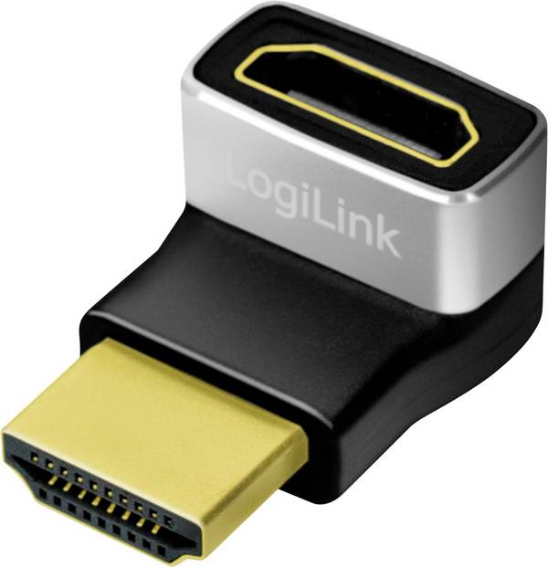 LogiLink AH0007A HDMI adaptér [1x HDMI zásuvka - 1x HDMI zástrčka] čiernosivá