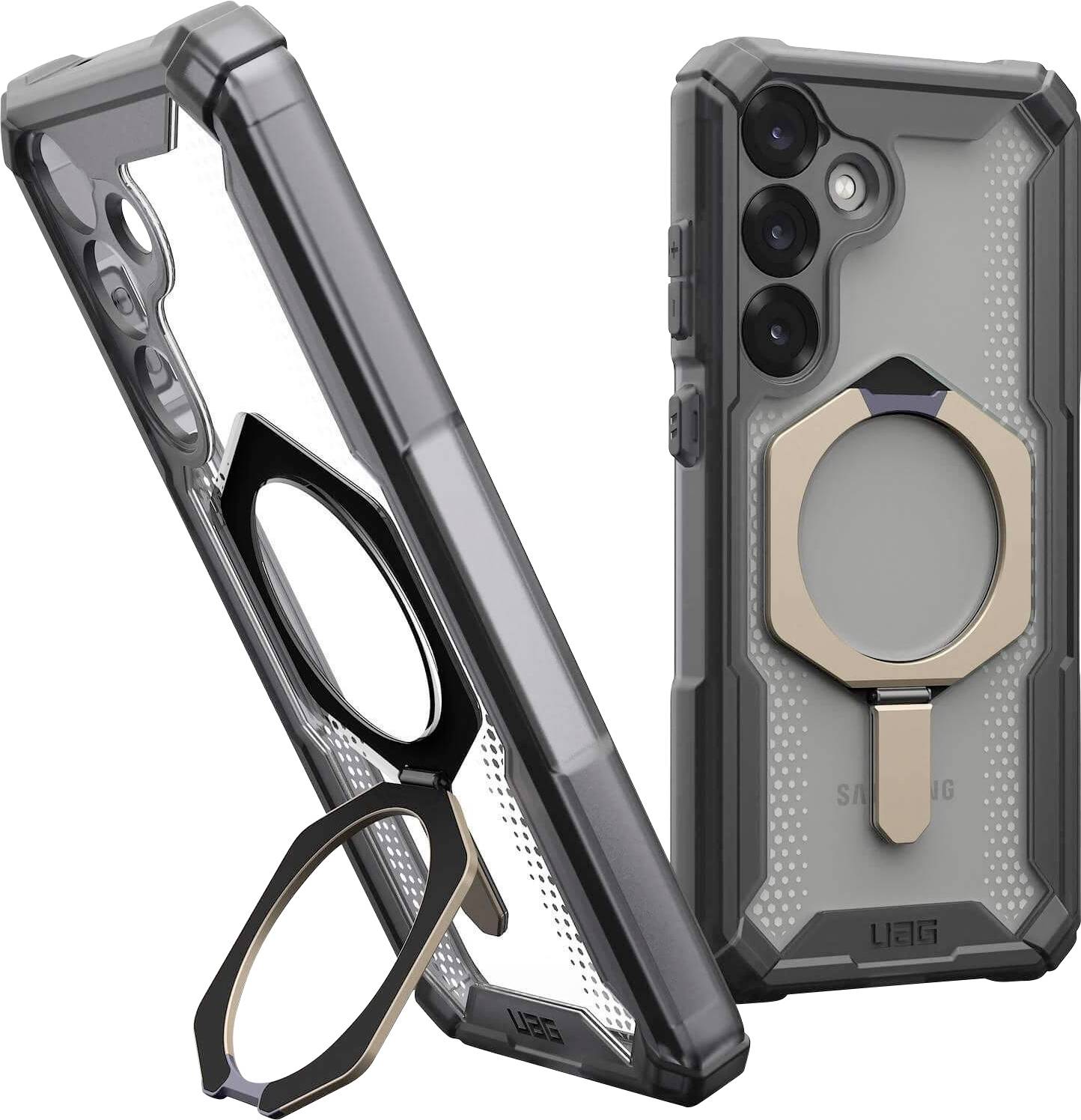 Urban Armor Gear Plasma XTE Custodia outdoor Samsung Galaxy S25 Trasparente, Titanio Carica induttiva, Funzione stand, Anti urti 214469113136