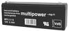 multipower MP2,3-12 301074 olovený akumulátor 12 V 2.3 Ah olovený so skleneným rúnom (š x v x h) 178 x 66 x 34 mm plochý konektor 4,8 mm bezúdržbová, nebadateľné vybíjanie, VDS certifikácia