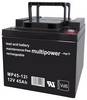 multipower MP45-12I MP45-12 olovený akumulátor 12 V 45 Ah olovený so skleneným rúnom (š x v x h) 199 x 171 x 166 mm póly kontaktu bezúdržbová, nebadateľné vybíjanie, VDS certifikácia
