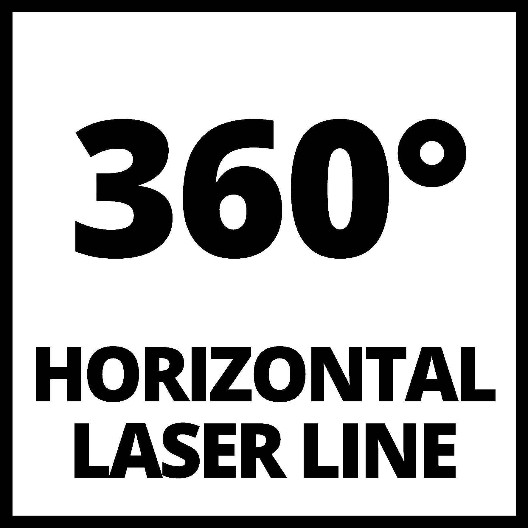 360° vodorovná laserová línia