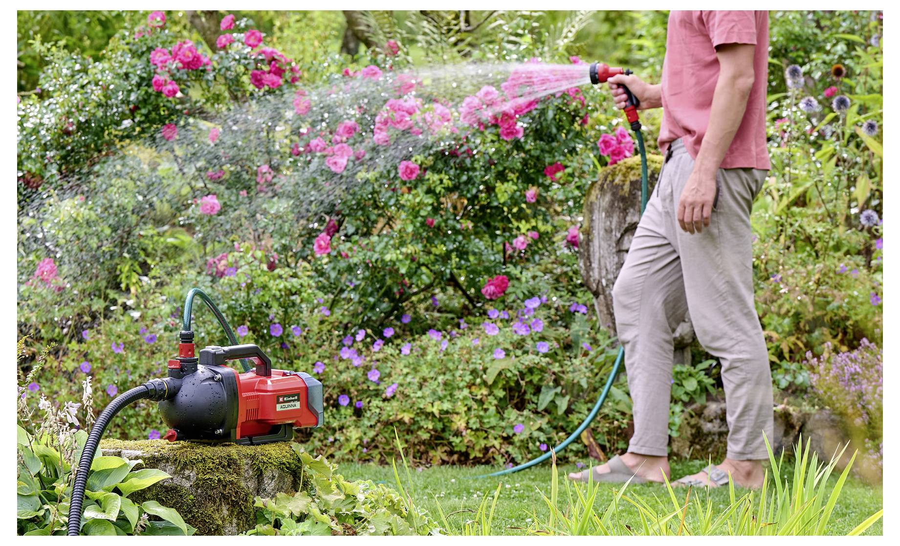 Einhell Power X-Change AQUINNA 36/30 Set Záhradné čerpadlo na akumulátory 3000 l/h 26 m-3