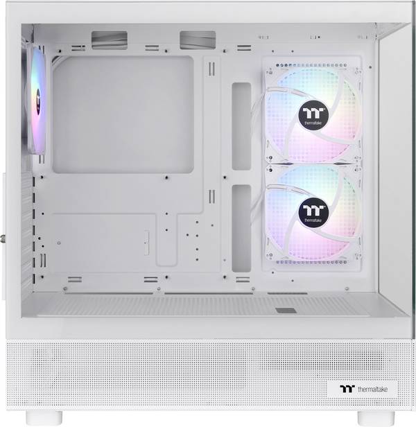 Thermaltake View 270 Plus TG ARGB Snow White midi tower herné puzdro biela 3 predinštalované LED ventilátory, prachový filter, bočné okno