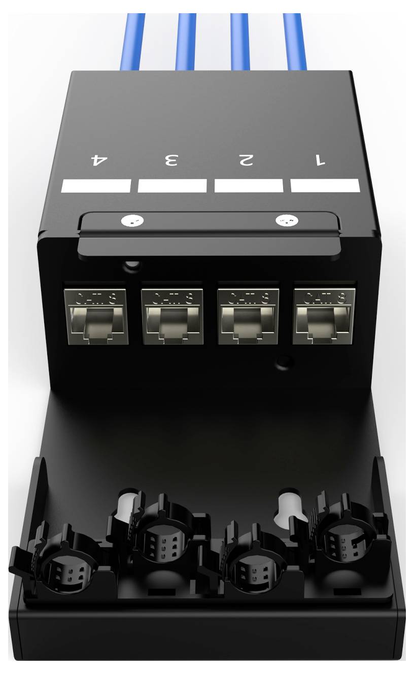 Digitus DN-93708-4 nosič modulov RJ45 Keystone neopatrené špecifikáciou-1