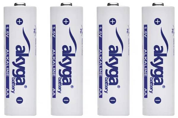 Akyga AA LR6 tužková batéria typu AA alkalicko-mangánová, 3050 mAh, 1.5 V, 4 ks