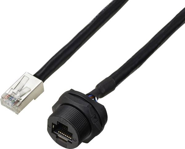 TRU COMPONENTS TC-E13T-FR6-PWF/MR6-NCA-0.5PV-JD, TC-13543648, RJ45 konektor, CAT 6A, piny:8, 1 ks