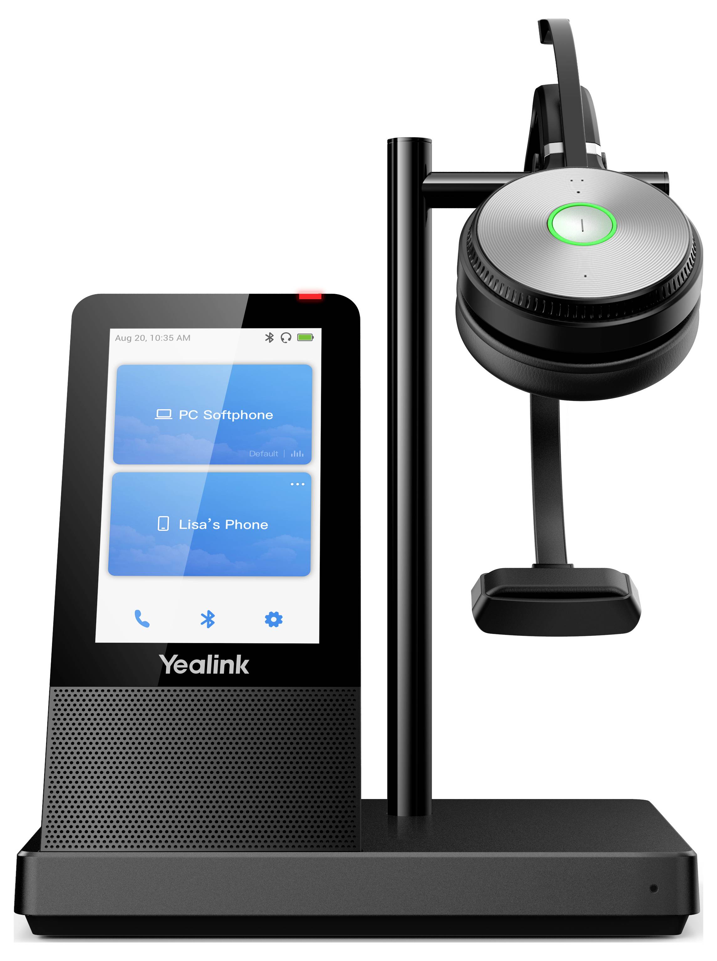 Yealink Yealink DECT Headset WH66 Mono UC Headset otvorená (On Ear) DECT (6090068), 1308007, mono, čierna-2