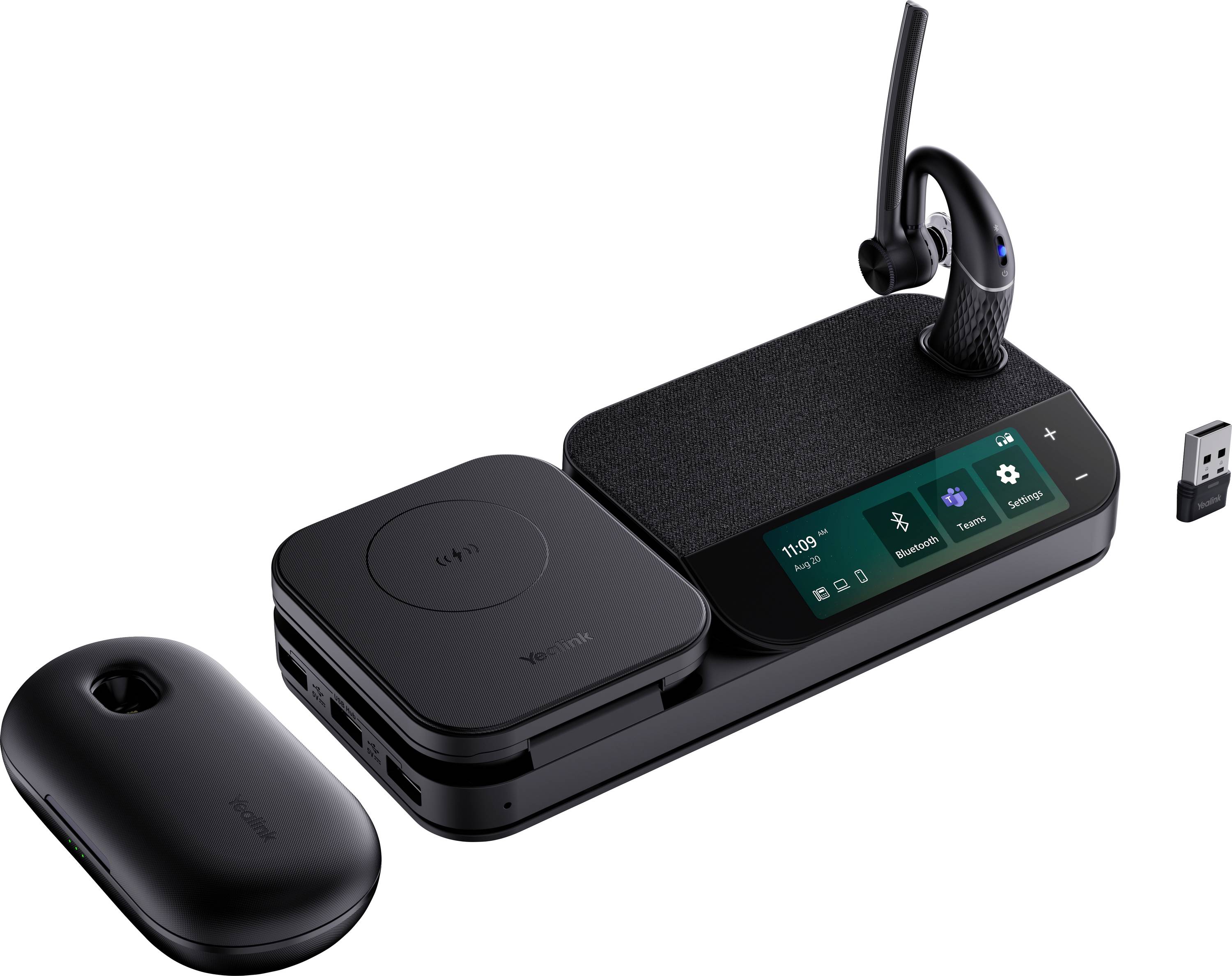 Yealink BH71 Workstation Pro Headset otvorená (On Ear) Bluetooth, 1208654, mono, čierna, Redukcia šumu mikrofónu-0