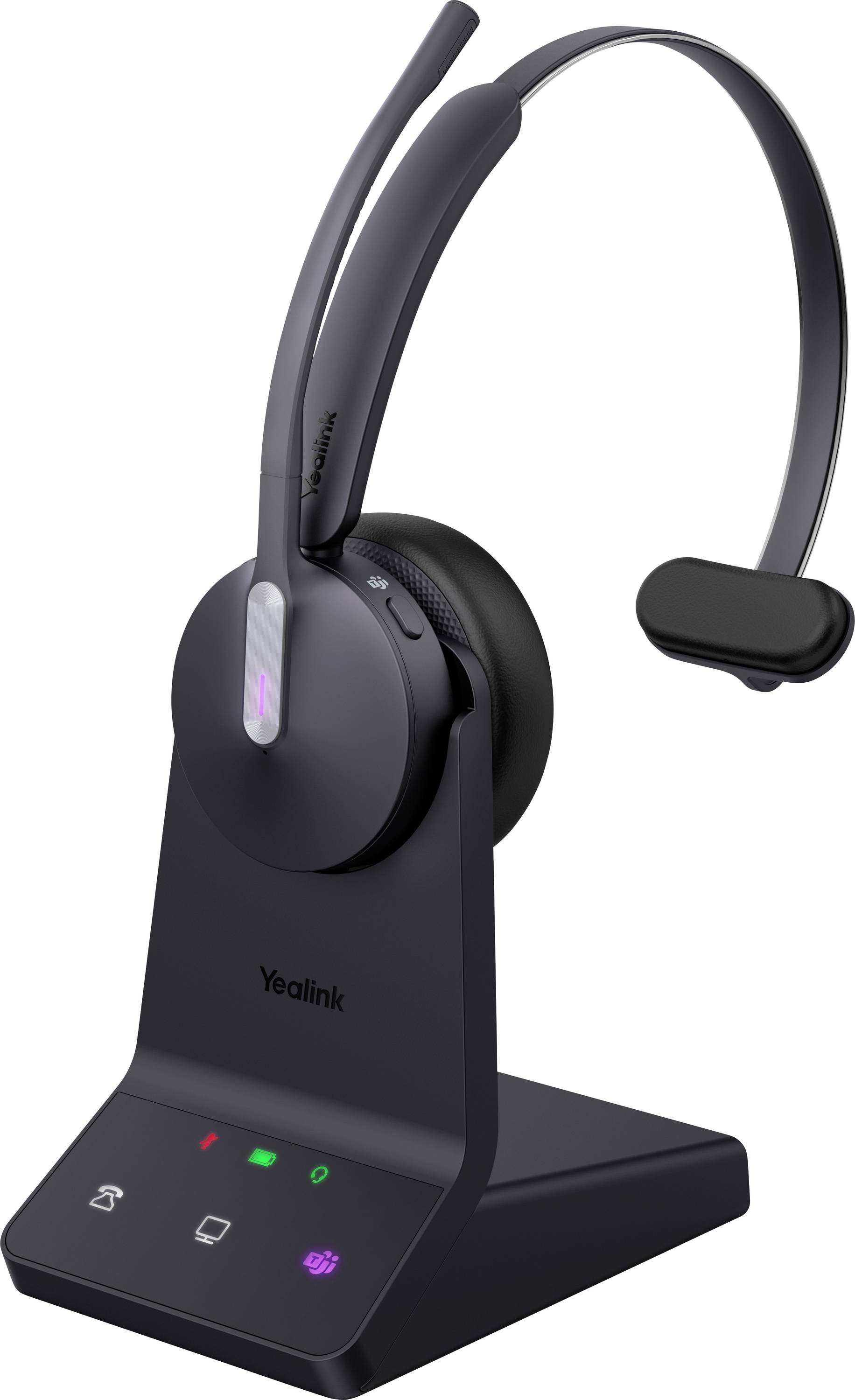 Yealink Yealink WH64 Mono - Headset - On-Ear - DECT / Bluetooth Headset otvorená (On Ear) 1208671, čierna-0