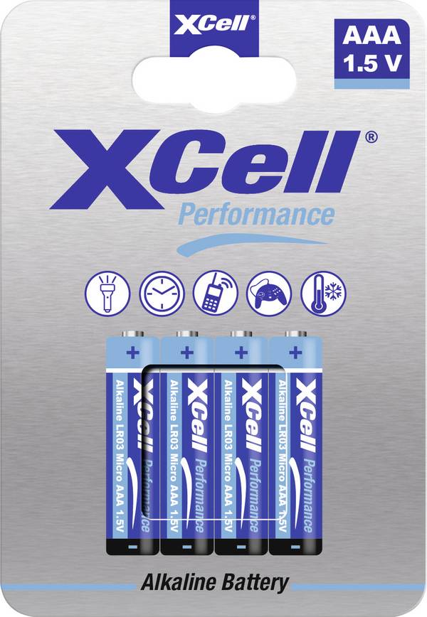 XCell LR03HP mikrotužková batérie typu AAA  alkalicko-mangánová  1.5 V 4 ks