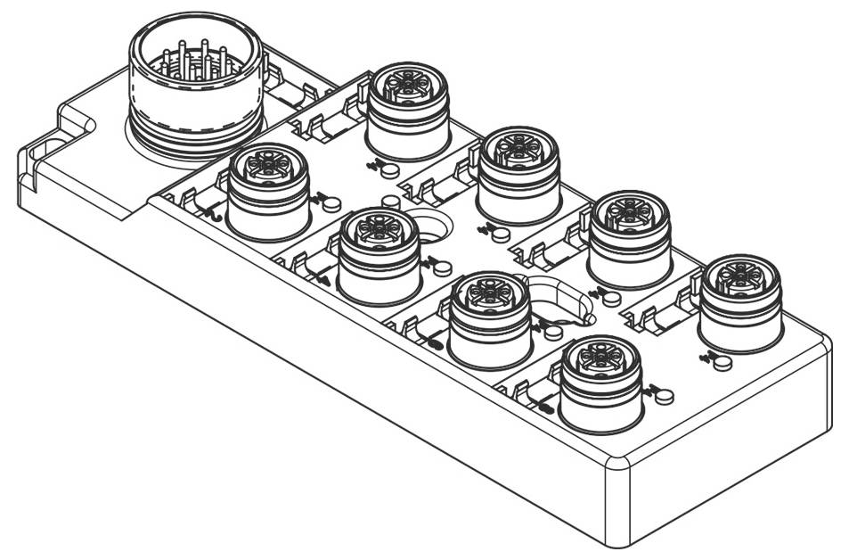 Molex 1202510055 Passieve sensor/actorbox 1 stuk(s)
