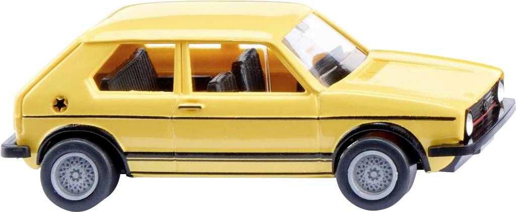 Wiking 004505 H0 Volkswagen Golf I GTI, citrónovo žltá