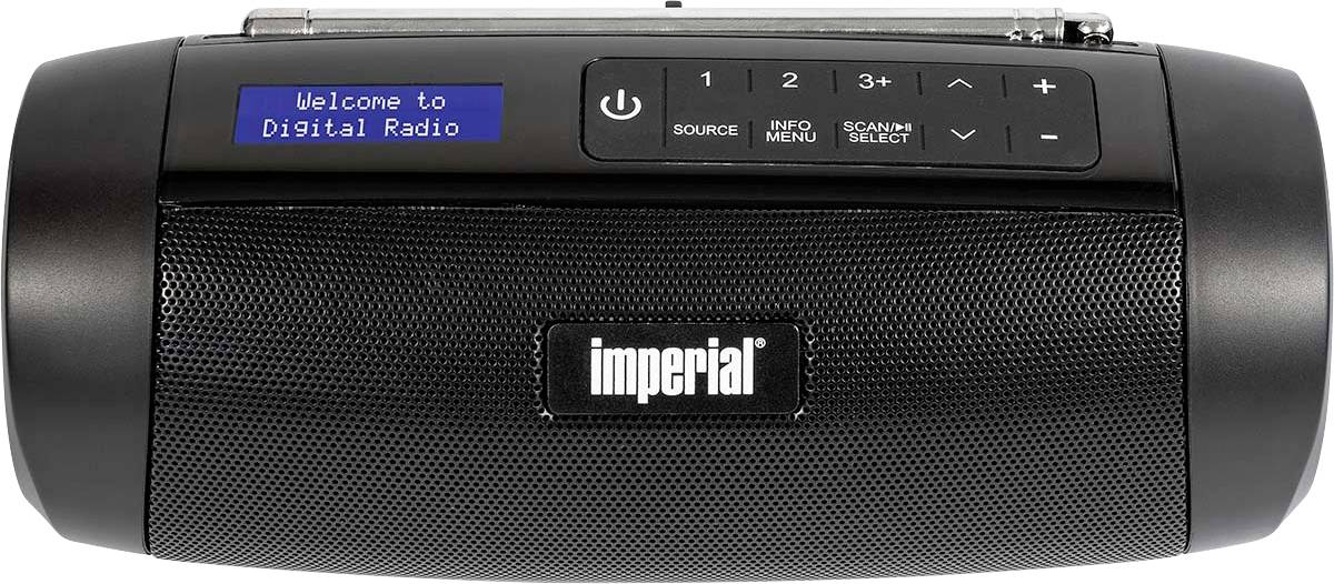 Imperial Imperial DABMAN GO DAB+ / FM Kompaktradio Schwarz Radio per esterni Nero