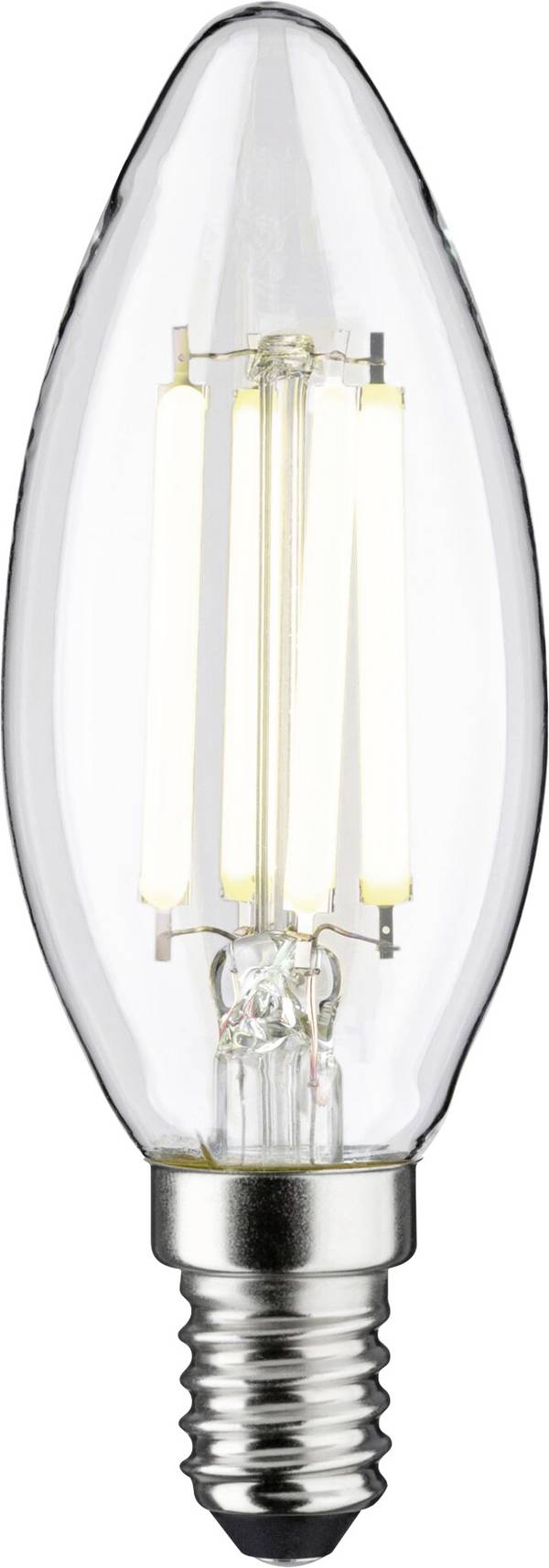 Paulmann 29203 LED  En.trieda 2021 A (A - G) E14 sviečkový tvar 4 W neutrálna biela (Ø x v) 35 mm x 101 mm  1 ks
