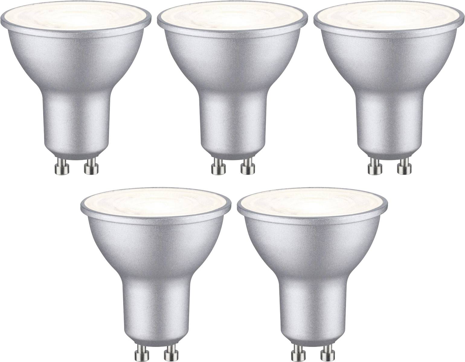 Paulmann 29235 LED (RGB)-lamp EEK E (A - G) GU10 Reflektor 4.9 W Varmhvid (Ø x H) 51 mm x 54 mm 5 stk