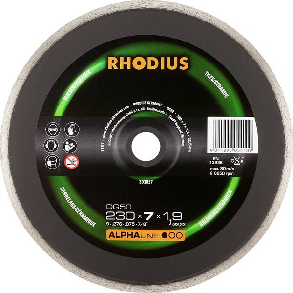Rhodius  303057 diamantový rezný kotúč 230 mm 1 ks obklady, keramika