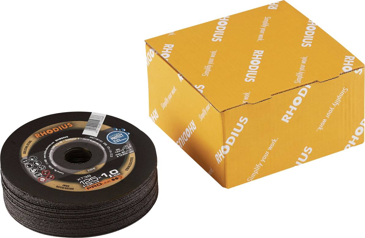 Rhodius 211575 Skæreskiver-sæt 25 dele 125 mm 22.23 mm 25 stk