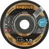 Rhodius 206164 rezný kotúč rovný 115 mm 1 ks nerezová ocel, ocel