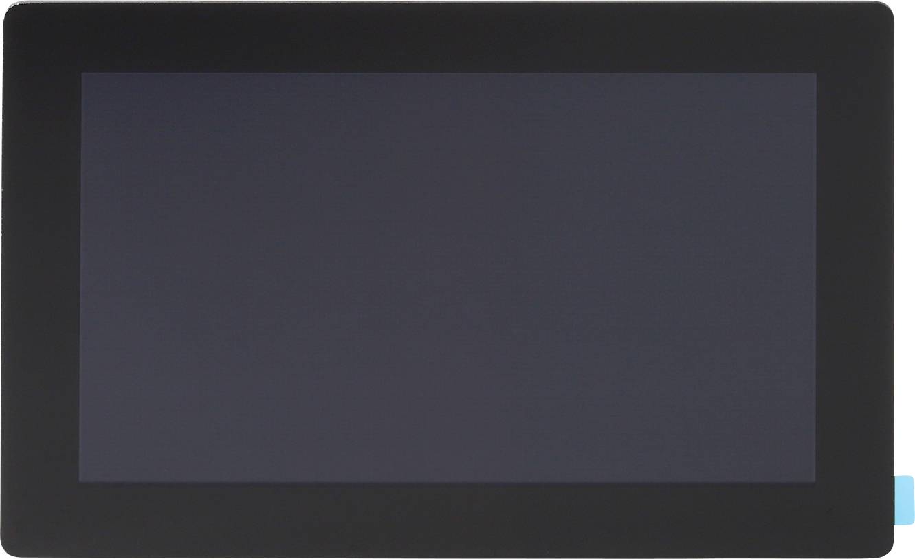 Čierny, obdĺžnikový tablet s jemným okrajom.