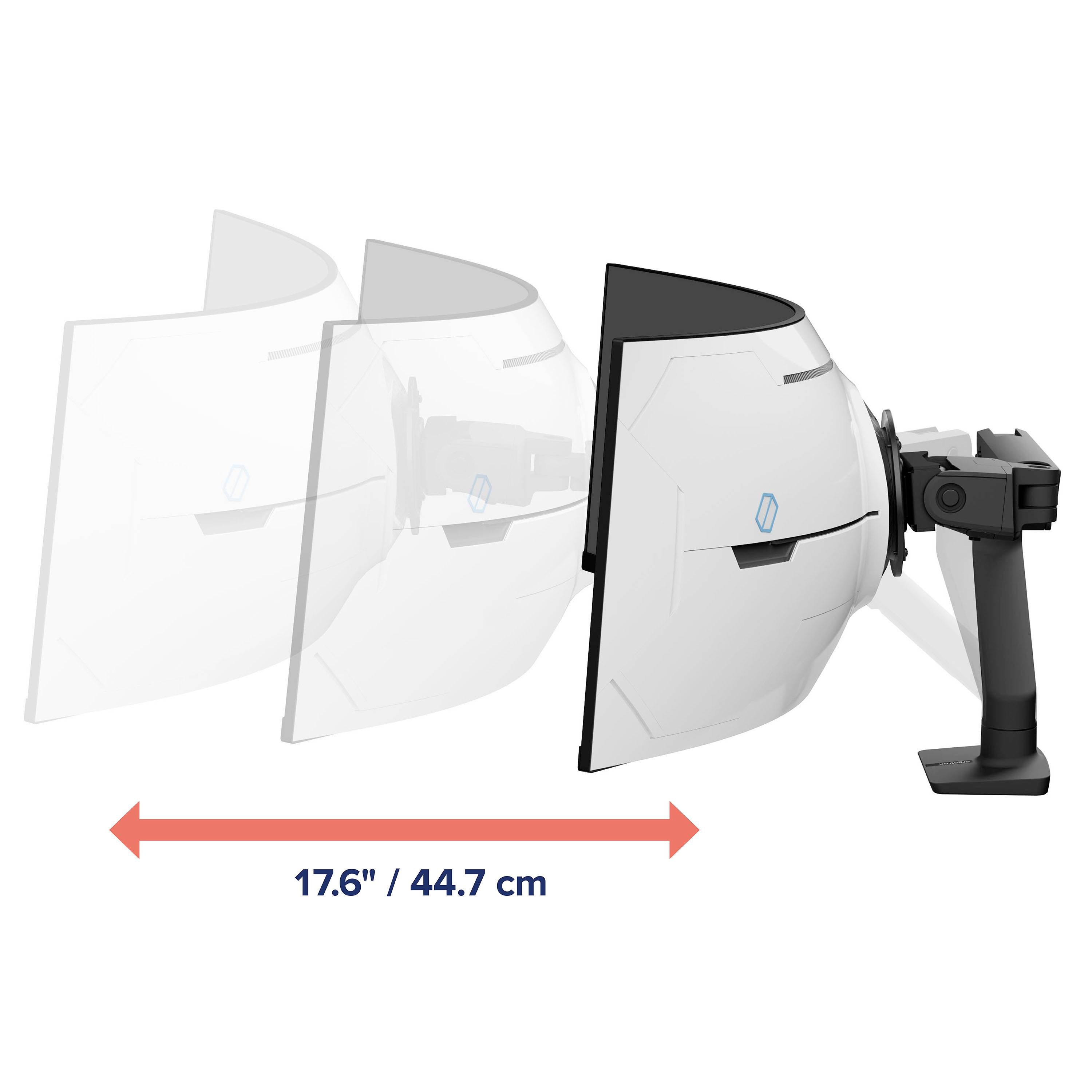 Ergotron HX mit VHD Pivot 1-násobný stolový držiak monitoru 144,8 cm (57") výškovo nastaviteľný, sklápajúci-6