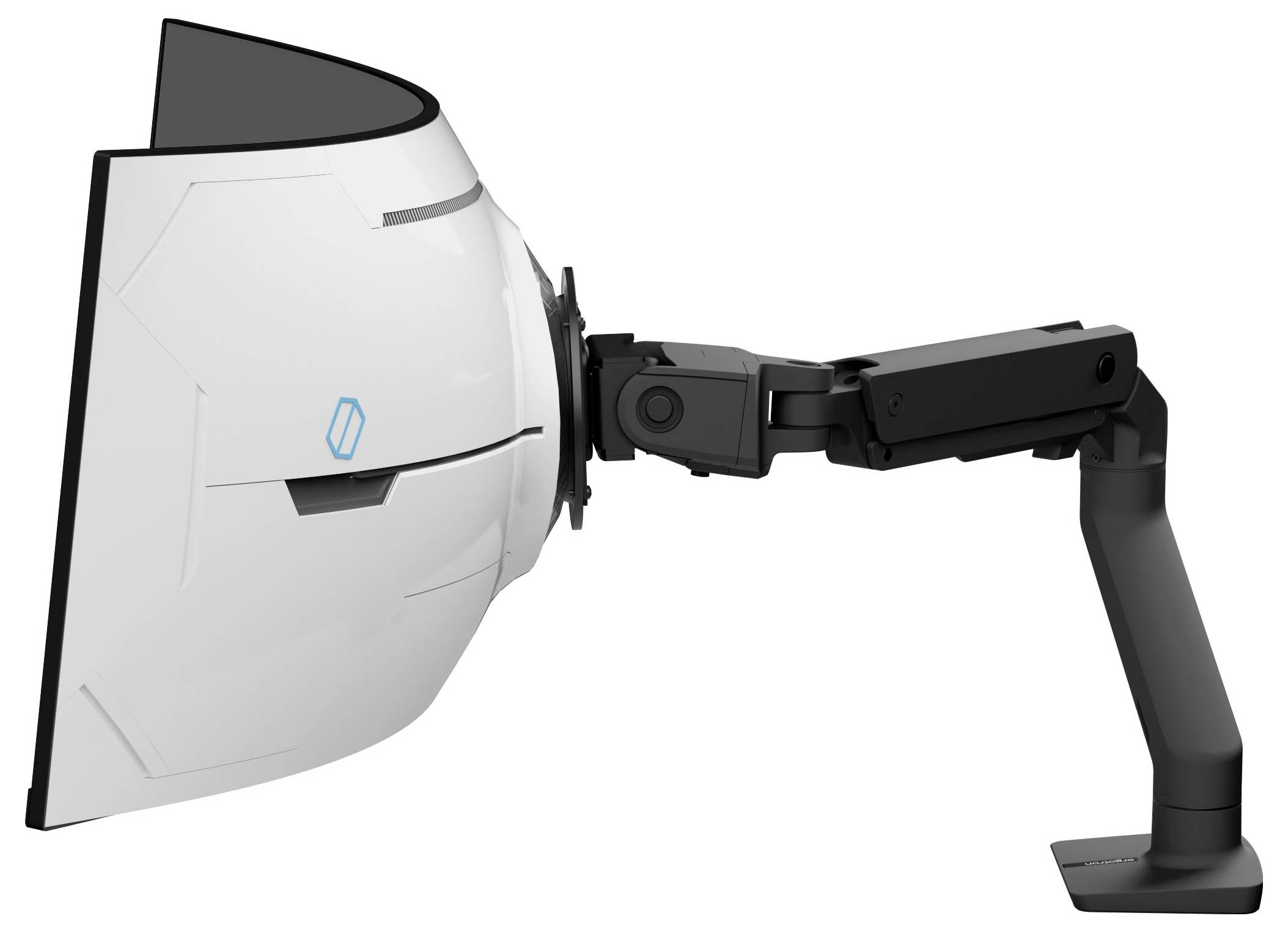 Ergotron HX mit VHD Pivot 1-násobný stolový držiak monitoru 144,8 cm (57") výškovo nastaviteľný, sklápajúci-1