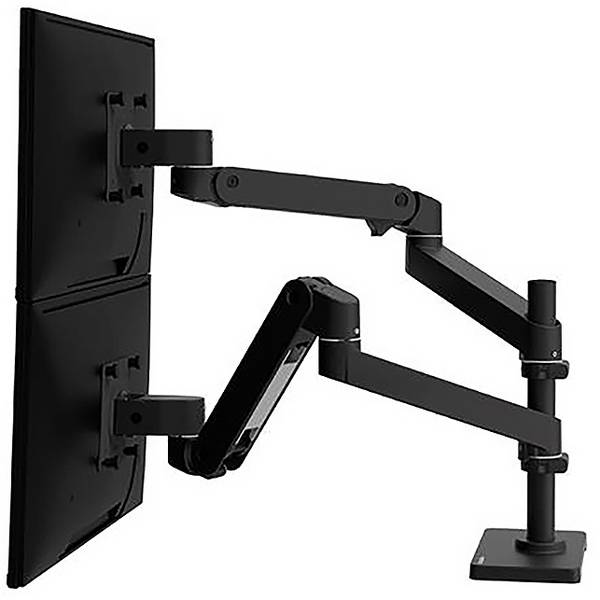Ergotron 45-690-292 2-násobný stolový držiak monitoru  68,6 cm (27") výškovo nastaviteľný, sklápajúci