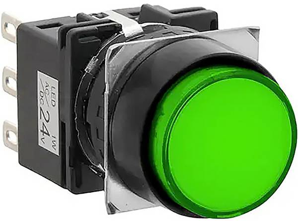 Idec LB Series, LB1L-M1T64G tlačidlo, 16 mm, 24 V, 100 mA, 1 ks