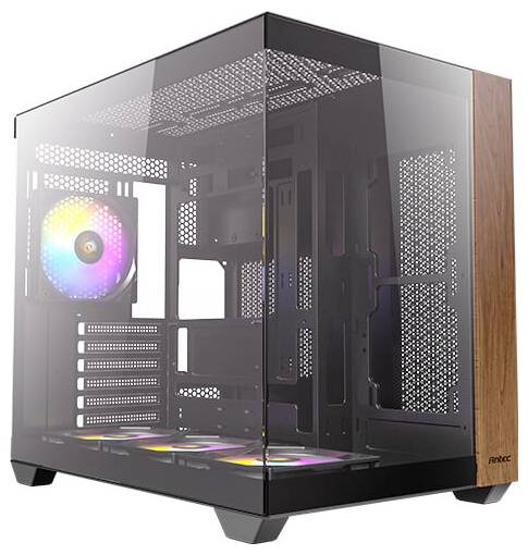 Antec CX800 Wood Midi-tower Gaming-behuizing Zwart, Hout Stoffilter afbeelding