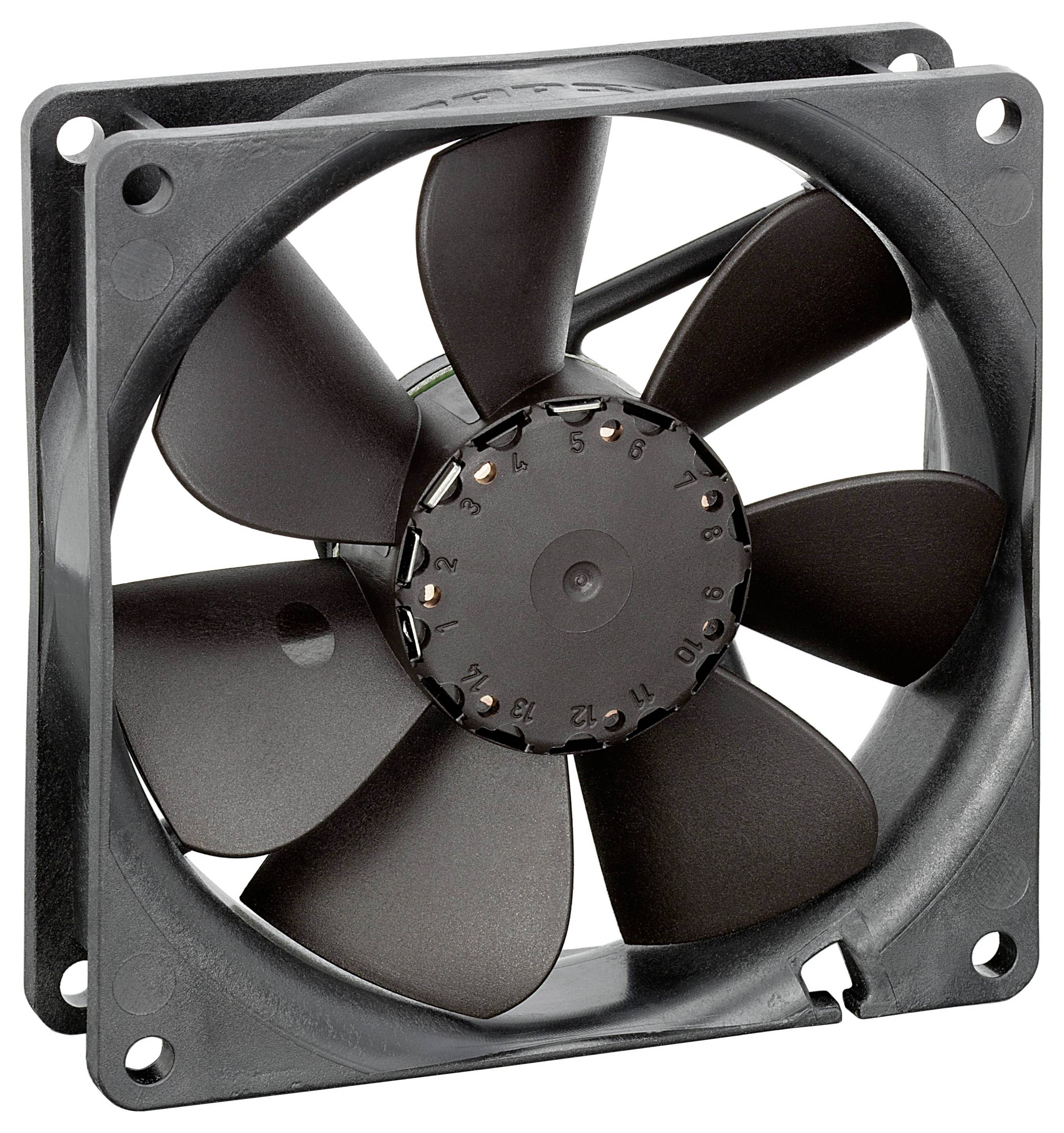EBM Papst 3412NH axiálny ventilátor, 12 V/DC, 91 m³/h, (d x š x v) 92 x 92 x 25 mm, 9292506323-0