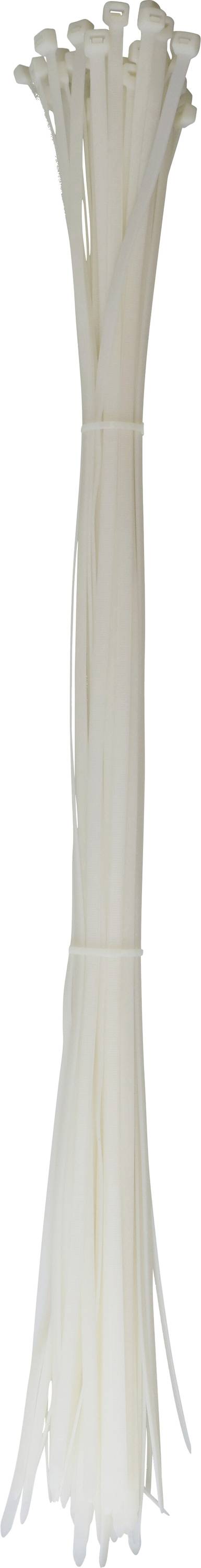 Max Hauri 167690, sťahovacie pásky, 7.6 mm, 750 mm, prírodná, 50 ks