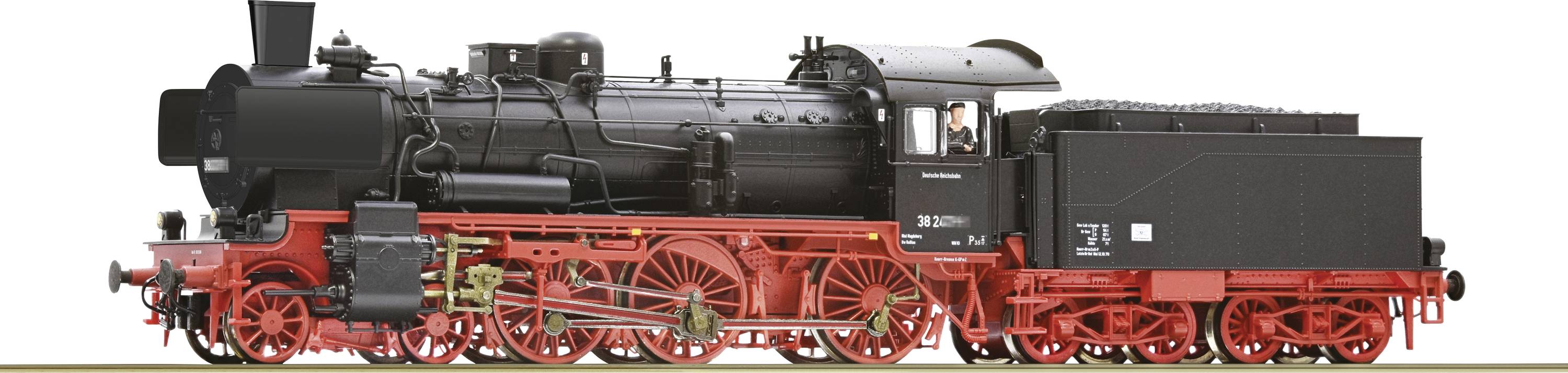 Roco 71398 H0 stoomlocomotief BR 38 2833 van de DR