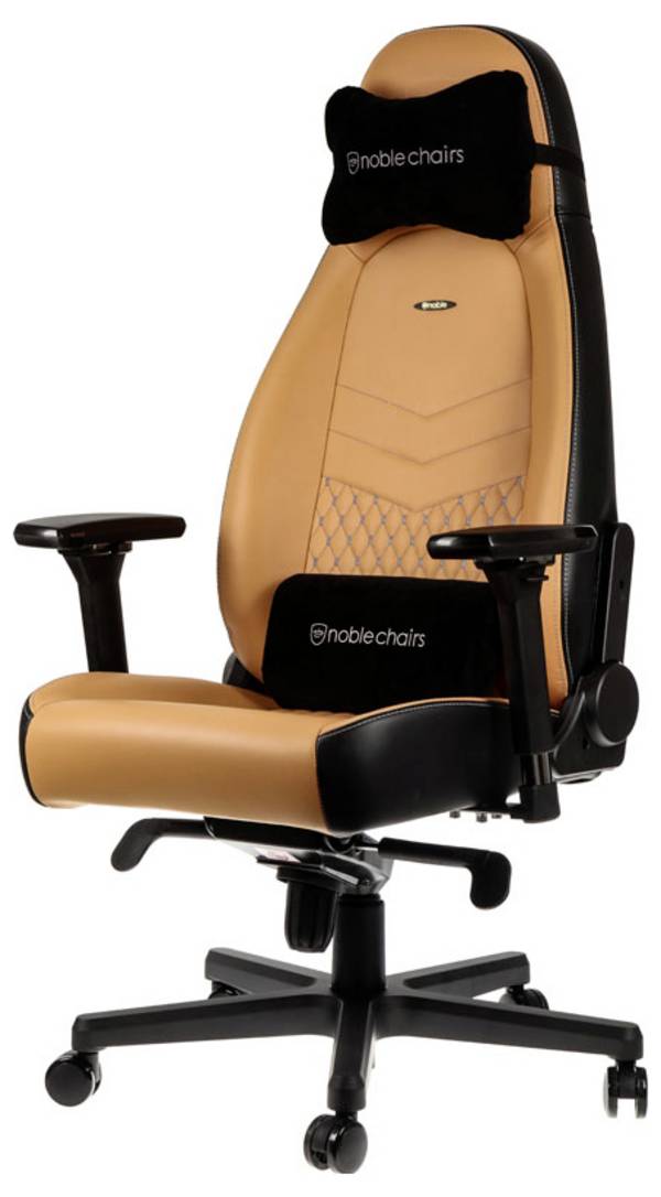 Noblechairs noblechairs ICON Echtleder Gaming Stuhl - cognac/schwarz herné stoličky koňaková