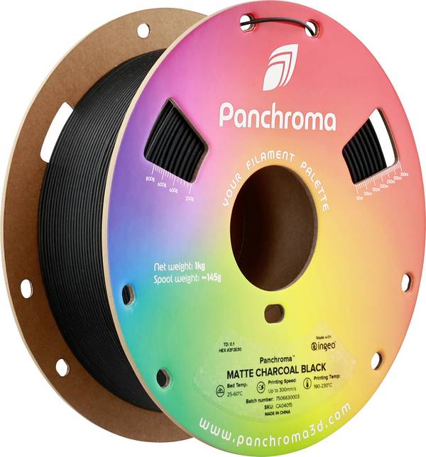 Polymaker CA04015 Panchroma™ Matte vlákno pre 3D tlačiarne PLA plast  matná, Nižší obsah plastov 1.75 mm 1000 g uhľovo čierna, čierna  1 ks
