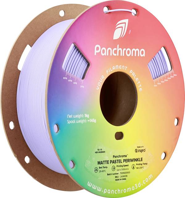 Polymaker CA04036 Panchroma™ Matte vlákno pre 3D tlačiarne PLA plast  matná, Nižší obsah plastov 1.75 mm 1000 g Pastel Periwinkle  1 ks
