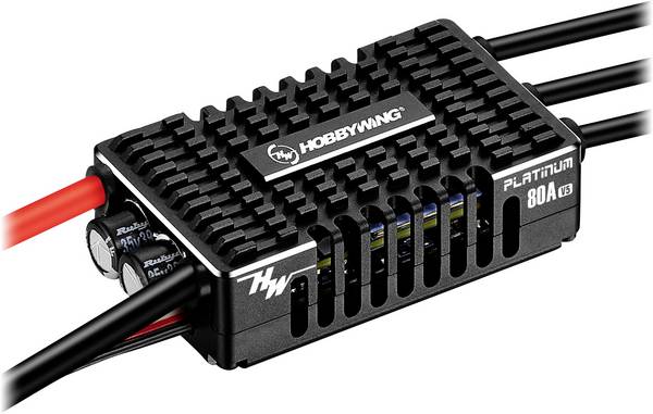 Hobbywing Platinum Pro 80A V5 Brushless letový regulátor pre model lietadla Zaťažiteľnosť (max.): 120 A