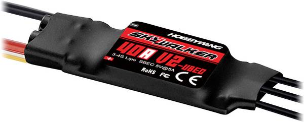 Hobbywing Skywalker V2 40A Brushless letový regulátor pre model lietadla Zaťažiteľnosť (max.): 60 A