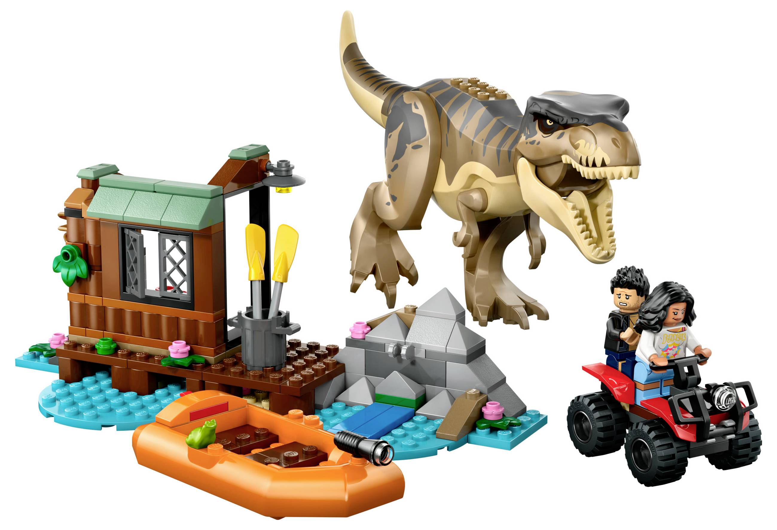 76975 LEGO® JURASSIC WORLD™ Útek pred T. Rexom-1