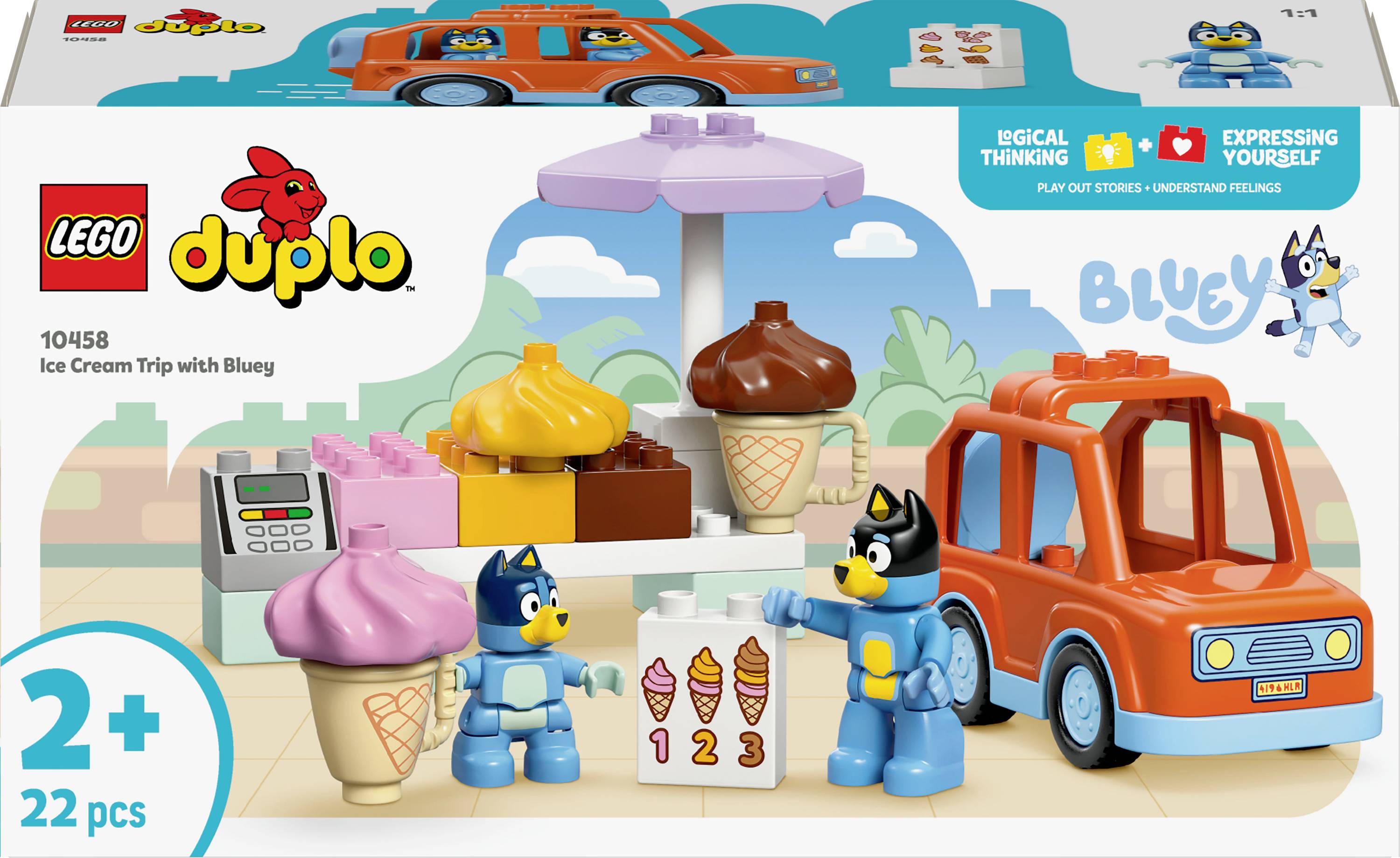 Lego DUPLO Bluey På iskremtur med Bluey 10458 3
