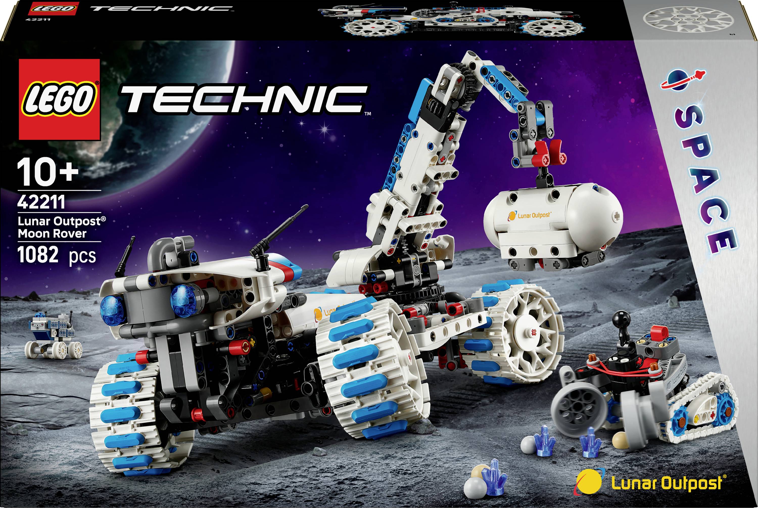 Lego Technic Lunar Outpost månerover-romkjøretøy 42211 2
